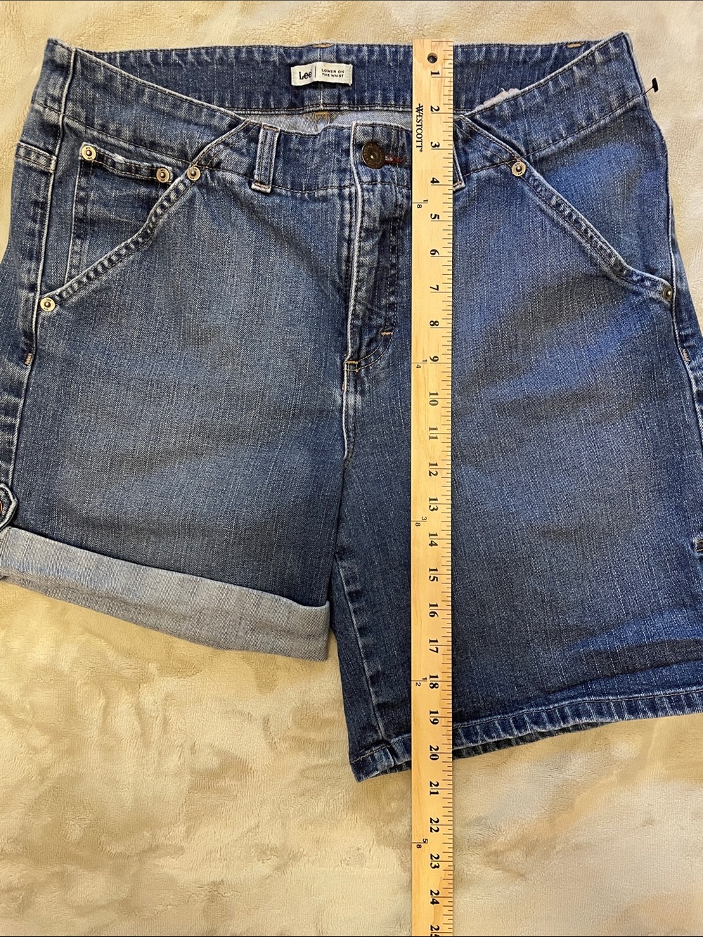 Lee Women's Blue Denim Shorts